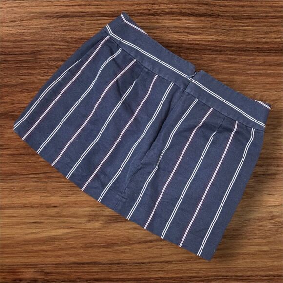 Express Design Studio Blue Striped Mini Skirt - Picture 2 of 4